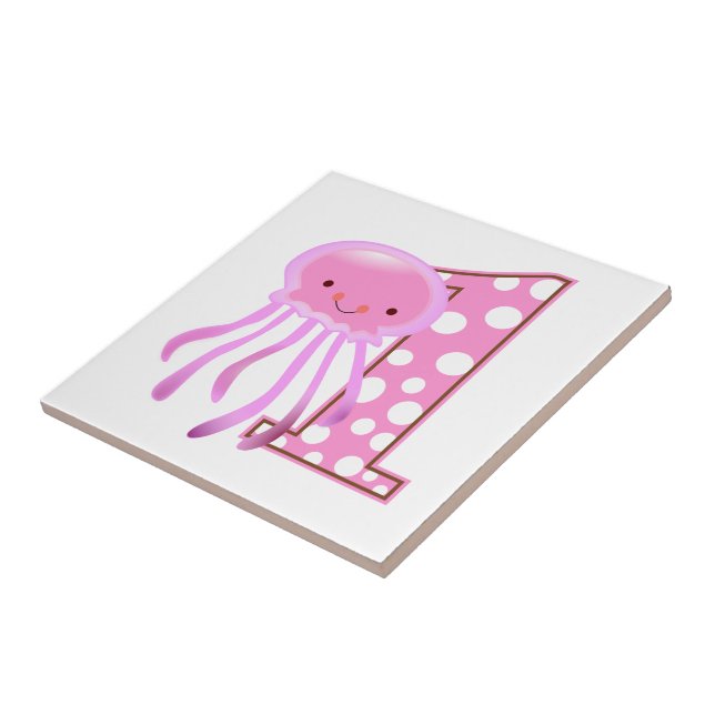 Jellyfish, första födelsedag kakelplatta (Sidan)