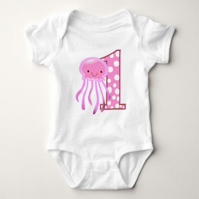 Jellyfish, första födelsedag tee (Framsida)