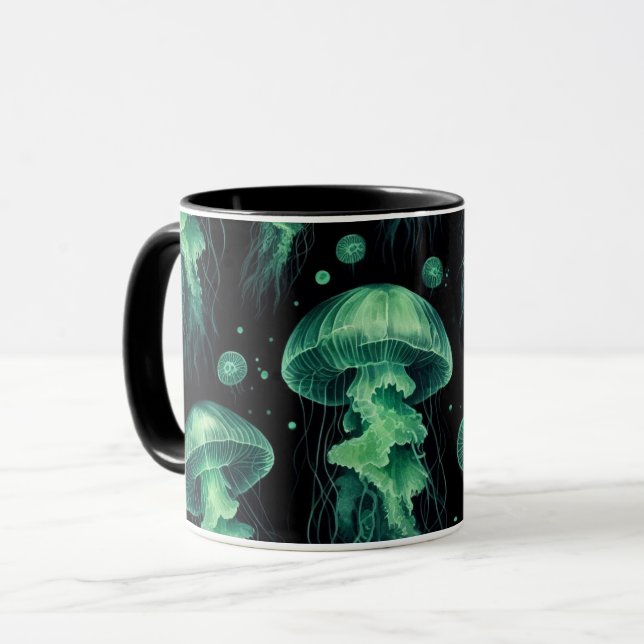 Jellyfish Glow Mugg (Framsida vänster)