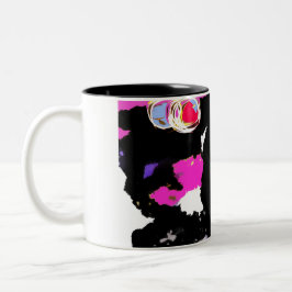 Jellyfish glow Två-Tonad mugg