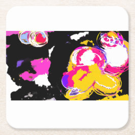 Jellyfish glow underlägg papper kvadrat