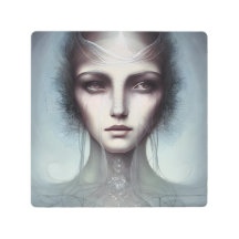 Jellyfish Goddess Metall Wall Art