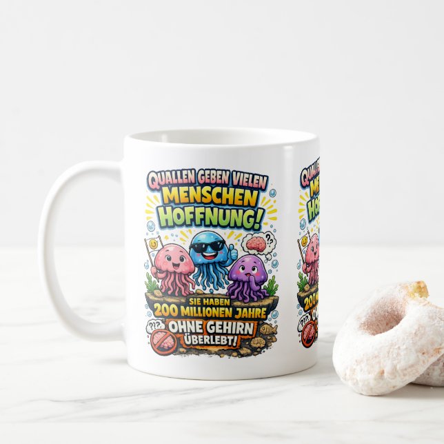 Jellyfish Hope Quote – Funny Brain Humor Kaffemugg (Med munk)