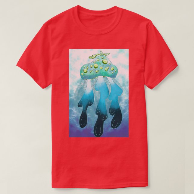 Jellyfish i hav t shirt (Design framsida)