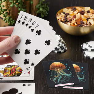 Jellyfish in the Deep Monogram Kids Match Game Casinokort