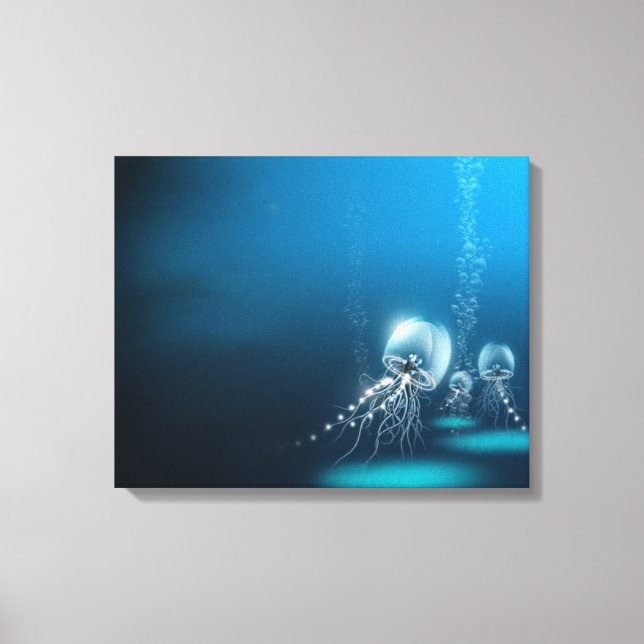 Jellyfish in the Ocean Canvas (Framsida)