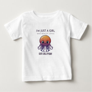 Jellyfish, jag är bara en tjej som kärlek t shirt