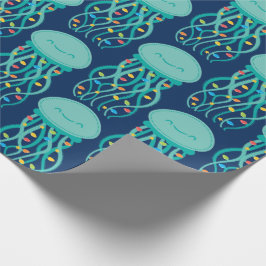 Jellyfish jul Large Print Presentpapper