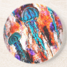 Jellyfish Jump Electric Underlägg Sandsten