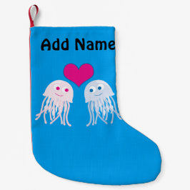 Jellyfish Kärlek Liten Julstrumpa