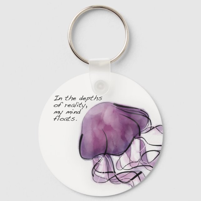 Jellyfish Keychain Nyckelring (Framsida)