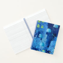 Jellyfish Large Spiral Notebook