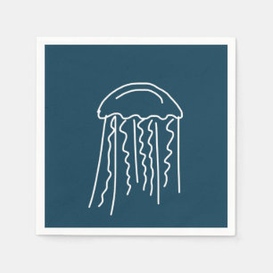 Jellyfish Marine life modern Pappersservett