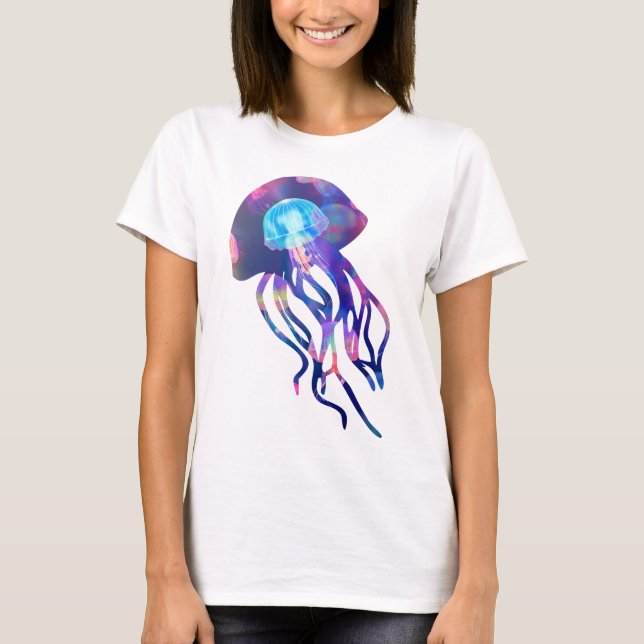 Jellyfish Mode Womens T Shirt (Framsida)