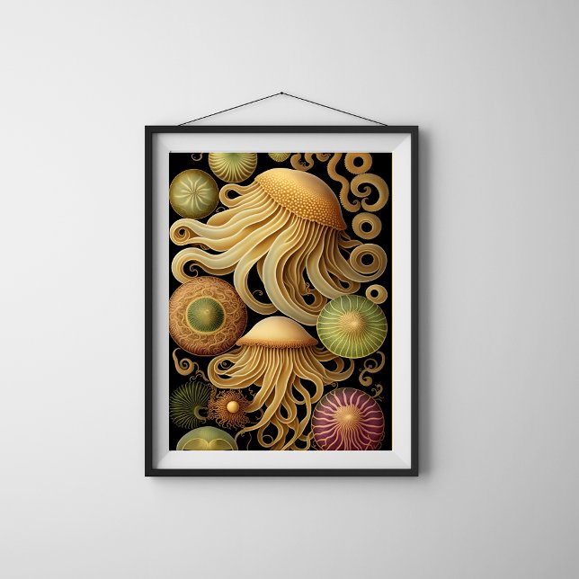 Jellyfish | Modern Haeckel-Poster Poster (Skapare uppladdad)