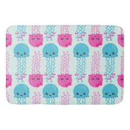 Jellyfish Mönster, Cute Jellyfish, Sea Animals Badrumsmatta