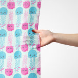 Jellyfish Mönster, Cute Jellyfish, Sea Animals Sjal<br><div class="desc">Cute,  roligt och ädel mönster med rosa och blåhaj. Modern gåva och trendig,  perfekt för älskare i ditt liv.</div>