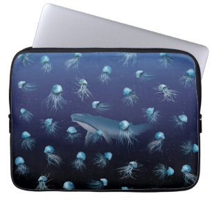 JELLYFISH Mönster Laptop Fodral
