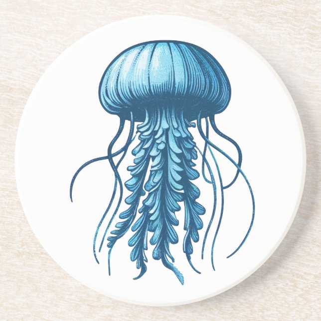 Jellyfish Nautical Underlägg (Framsidan)