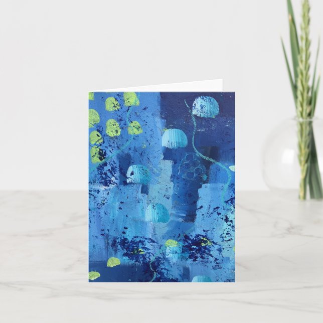 Jellyfish Note Card-uppsättning Anteckningskort (Framsida)