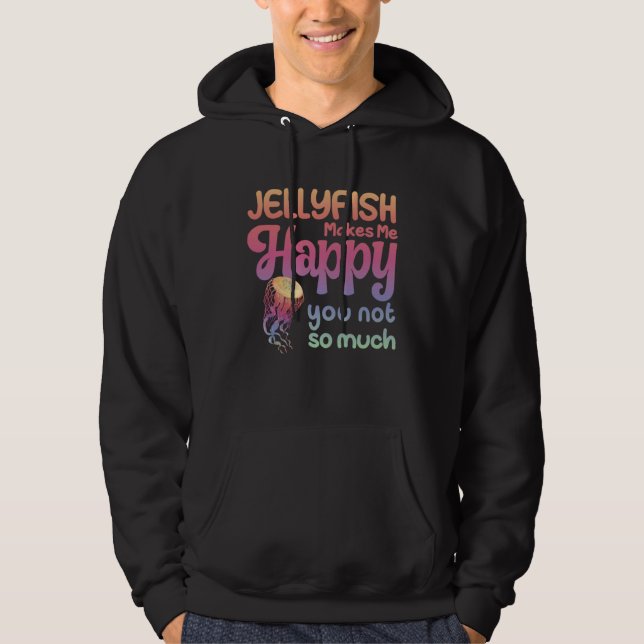 Jellyfish Ocean Animals Aquarium Tank Jelly Fish Hoodie (Framsida)