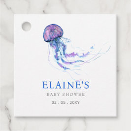 Jellyfish Ocean Beach under Sea Baby Shower Gåvor Etiketter