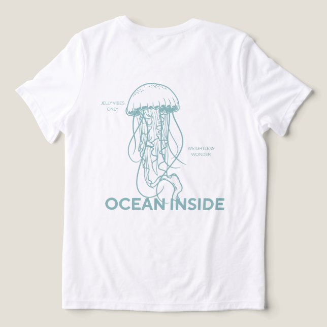 Jellyfish Ocean Vibes T Shirt (Design baksida )