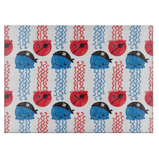 Jellyfish, pirat, Jellyfish Mönster, Sea Animals (Framsidan)