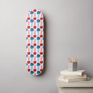 Jellyfish, pirat, Jellyfish Mönster, Sea Animals Mini Skateboard Bräda 18,5 Cm