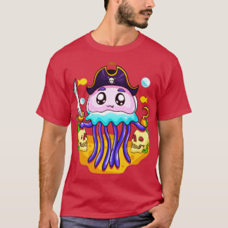 Jellyfish Pirat Party Day T Shirt