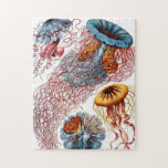 Jellyfish (Scheibenquallen) av Ernst Haeckel Pussel<br><div class="desc">Besök min butik om du vill ha mer intressant design och fler valmöjligheter för färg. => zazzle.com/colorfulworld*</div>
