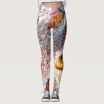 Jellyfish (Scheibenquallen) från Ernst Haeckel  Leggings<br><div class="desc">Besök min affär om du vill ha mer intressant design och fler valmöjligheter i färg.
=> zazzle.com/colorfulworld*</div>