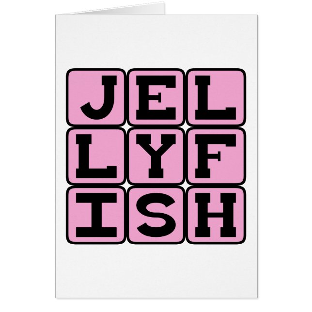 Jellyfish, Sea Creature Hälsningskort (Framsidan)