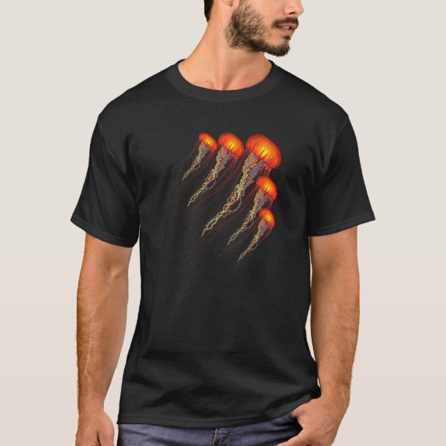 Jellyfish sea ocean Marine   graphic T Shirt (Framsida)