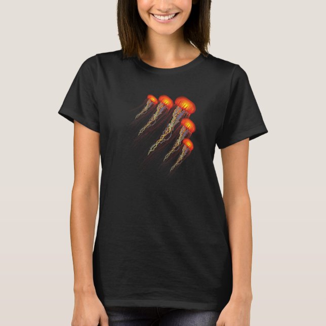 Jellyfish sea ocean Marine   graphic T Shirt (Framsida)