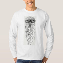 "Jellyfish Serenity: Mystical T-Shirt Design"