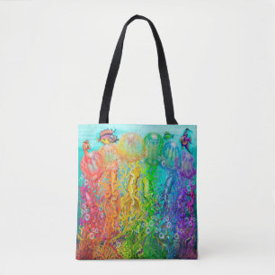 Jellyfish Squids Tote Bag Tygkasse