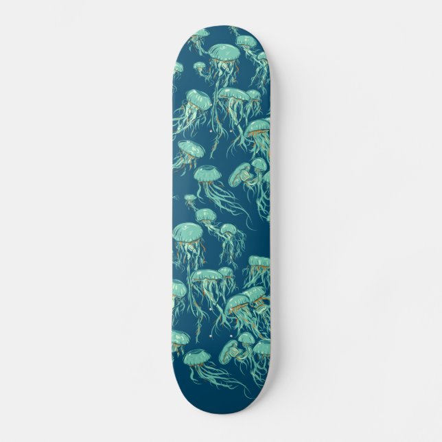 Jellyfish sylt mini skateboard bräda 18,5 cm (Framsida)