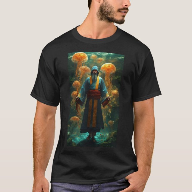 Jellyfish T-Shirts with Etheral Elegance (Framsida)