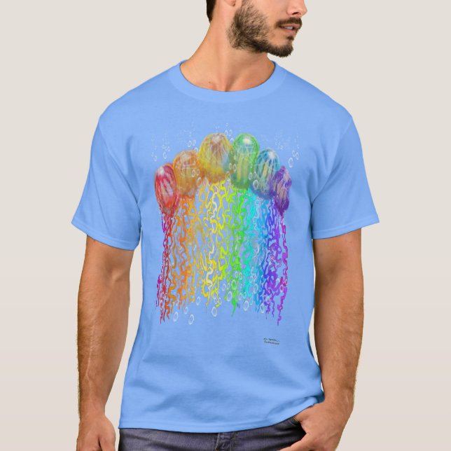 Jellyfish Tentacles T Shirt (Framsida)
