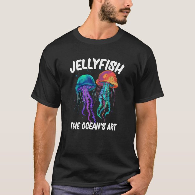 Jellyfish The Ocean's Art_3 T Shirt (Framsida)
