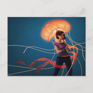 Jellyfish Umbrella Vykort