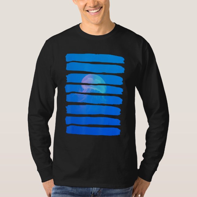 Jellyfish Underwater Ocean Sea Nature Animal Leisu T Shirt (Framsida)