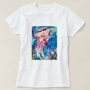 Jellyfish vattencolor oceanart t shirt