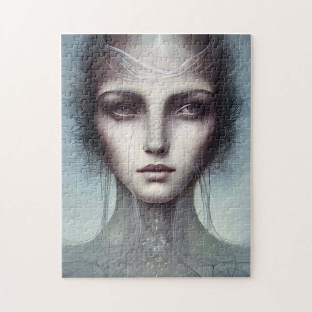 Jellyfish Woman Fantasy Jigszle Puzzle Pussel (Vertikal)