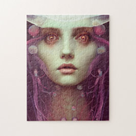 Jellyfish Woman Fantasy Pussel