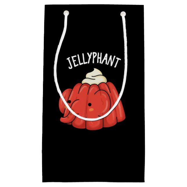 Jellyphant Funny Elephant Jelly Pun Mörk BG (Framsidan)