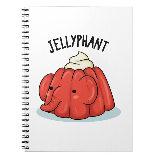 Jellyphant Rolig Elefant Jelly Skämt Anteckningsbok (Framsidan)