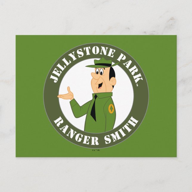 Jellystones Skogsvaktare Smith Porträtt Vykort (Framsida)