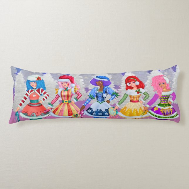 Jem and the Holograms Christmas Body Pillow Kroppskudde (Framsidan)